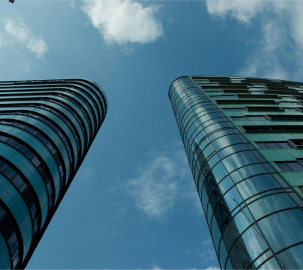 Two skyscrapers side by side