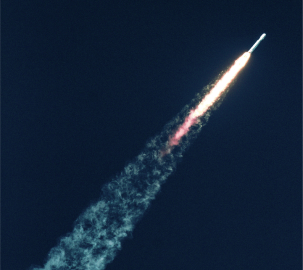 Rocket in space